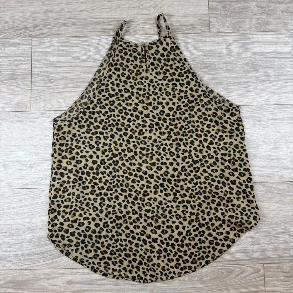 Abercrombie And Fitch Leopard Print Women's Tank Top Bella‎ Swan Swancore Sz L - Picture 5 of 5